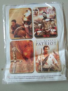 Vintage Movie Coasters: Gladiator, 300, Troy, Patr