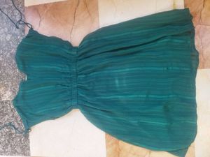 Flowy Teal Midi Dress