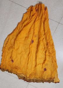 Stunning Red &amp; Yellow Lehenga Choli