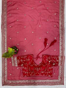 Beautiful Silk Saree with Blouse Combo Offer