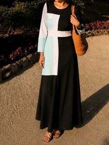 Color Block Midi Dress With Free Gift 🎁