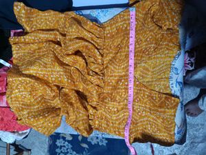 Yellow Printed Kurta