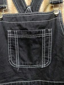 Dark Denim Short Overalls
