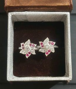 pure silver toe rings