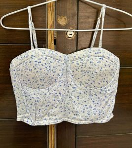 Floral Smocked Crop Top