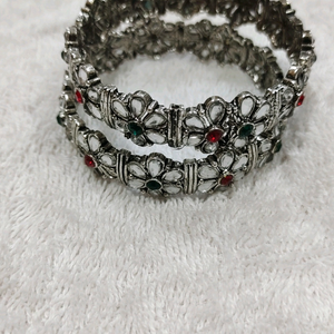 silver replica bangles