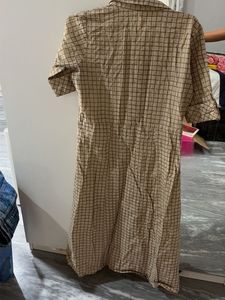Embroidered Checkered Kurta