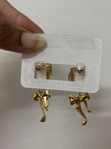 Mystique Butterfly Bow Drop Earrings