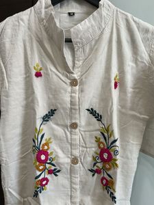 Embroidered Kurta Top