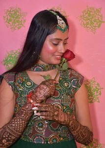 Beautiful Emerald Green Anarkali Gown