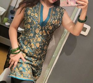 satin Jaipuri kurta