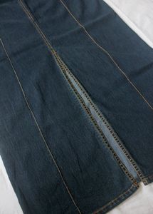 Y2k Denim Maxi Skirt