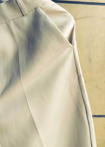Chic Beige Wide-Leg Pants