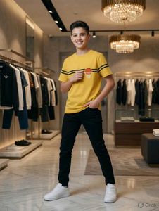 🇳🇿💫🎀Boys Yellow Graphic T-Shirt