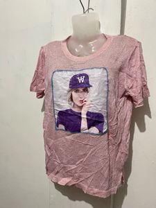 Sparkly Pink Graphic T-Shirt