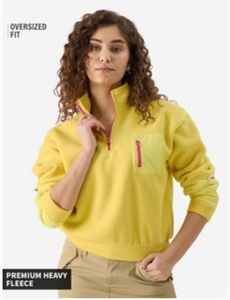 Yellow Pullover Sweatshirt