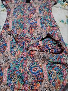 Paisley Print Fit &amp; Flare Dress