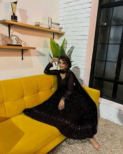 Black Anarkali Suit