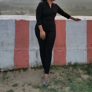 black top and pant