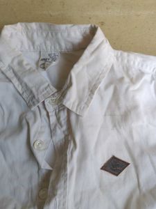 Boy's Classic White Long Sleeve Shirt