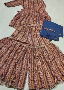 Ethnic Printed Kurta Set with Palazzo
