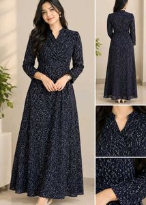 Elegant Printed Maxi Dress