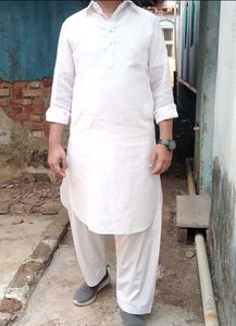 Classic White Kurta Pyjama Set
