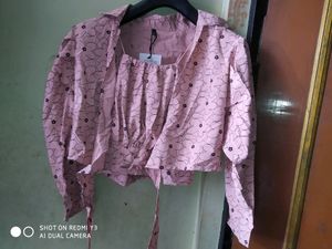 Crop Top With Shrug New Set