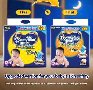 Pack Of 70 Pants With Free Rabbit Diaper - MEDIUM