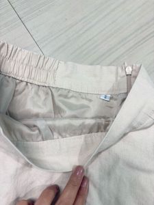 White A-Line Skirt