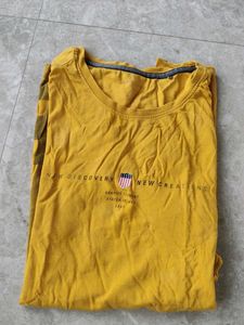 Yellow Graphic Print T-Shirt