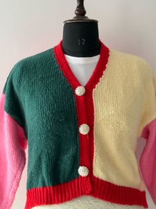 Color Block Cardigan