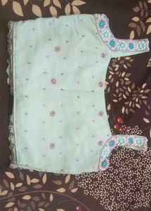 Mint Green Tiered Lehenga Choli