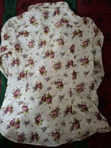 Floral Print Button-Up Shirt