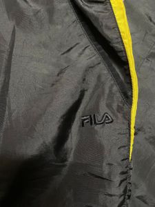 Fila Track Pants Black Yellow