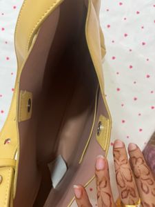 Chic Yellow Vera Moda Hobo Tote Bag