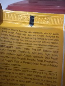 Sanfe Ubtan Facial Hair Removal Cream
