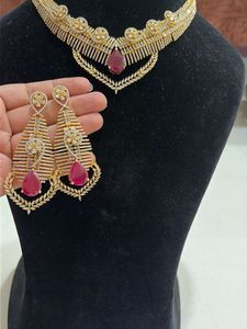 Brand new Stunning Ruby &amp; Diamond Jewellery Set