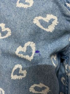 Heart Print Denim Jeans