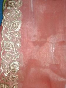 pink embroidered suit