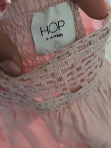 Pink Puff Sleeve Square Neck Top