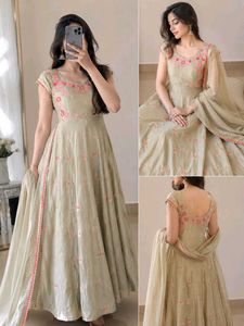 Elegant Embroidered Ethnic Gown
