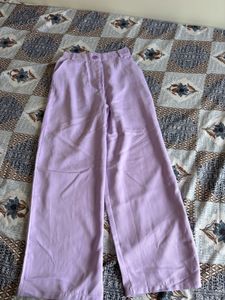 Lavender Wide Leg Trousers