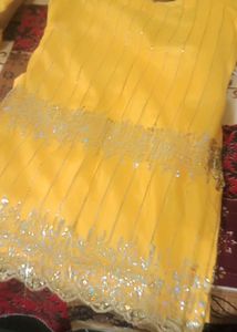 Yellow Sharara Suit
