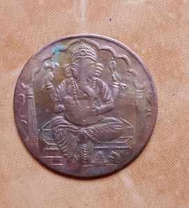 Ganesh Coins Half Anna