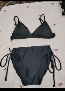 Chic Black Triangle Bikini Set