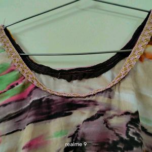 Stylish Abstract Print Kaftan Kurta