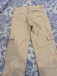 Beige Cargo Pants