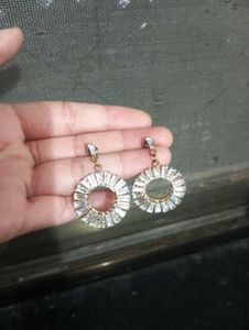 Sparkling Circle Earrings
