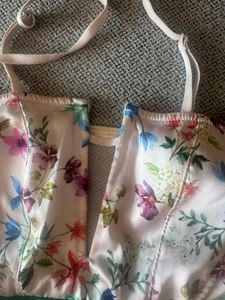 Floral Print Corset Bra Top
